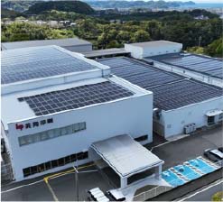 CO2削減量は年間254トン脱炭素社会の実現をめざし、和歌山工場に太陽光発電設備を導入